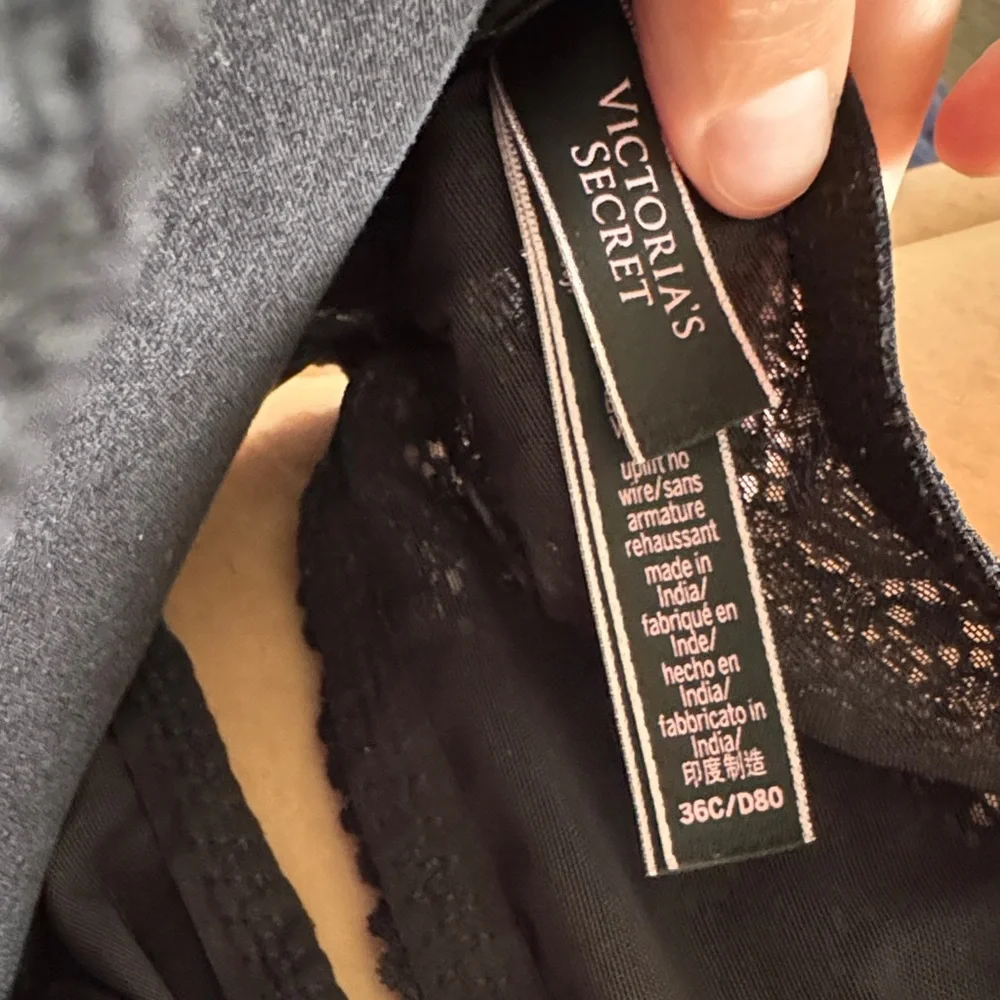 Victoria's Secret Black Textured Bralette